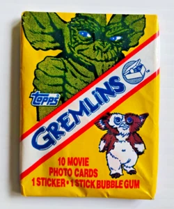 1984 TOPPS GREMLINS TRADING CARDS WAX PACK NUOVO - Foto 1 di 2
