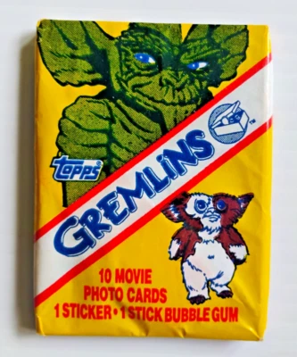 1984 TOPPS GREMLINS КОЛЛЕКЦИОННЫЕ КАРТОЧКИ ВОСК УПАКОВКА НОВЫЙ - Изображение 1 из 2