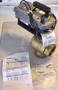 Siemens 171G-10370 2" brass servo ball valve, 0-10 VDC, Flow 40Cv(35 Kvs),35 psi - Bild 1 von 7