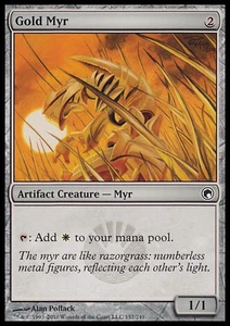 MTG GOLD MYR EXC - MYR D'ORO - SOM - MAGIC - Picture 1 of 1