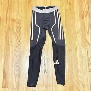 Adidas Pro Elite Promo Herren Gr. S-L Aurora schwarz gelb pink Laufen lange Tights - Bild 1 von 10