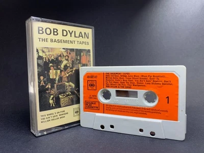 Bob Dylan THE BASEMENT TAPES Cassette **UK 1ST ISSUE 1975** ORANGE PAPER LABELS - Image 1 of 4