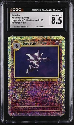 CGC 8.5 Haunter 2002 Legendary (Collection) 46/110 Reverse Holo Pokemon Card - Image 1 of 2