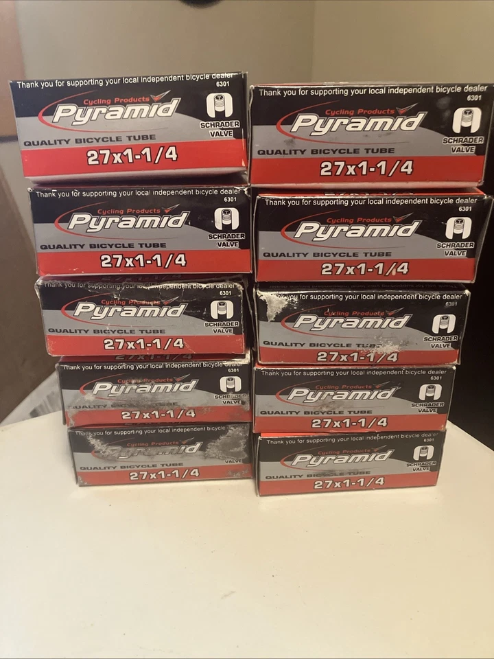 Pyramid Schrader Valve Bicycle Tube 27x1-1/4 Lot Of 10 - Image 1 of 1