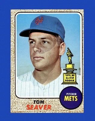 1968 Topps Set-Break #45 Tom Seaver en muy buen estado-en muy buen estado *GMCARDS* Foto 1 de 2