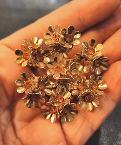 Vintage American 60s Gold Plated Brooch Signed Coro - Vtg Brooch - Picture 1 of 4