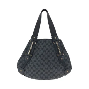 GUCCI Horsebit 292927 Tote Bag Borsa a mano Borsa a tracolla Nero Grigio GG Tela GG - Foto 1 di 10