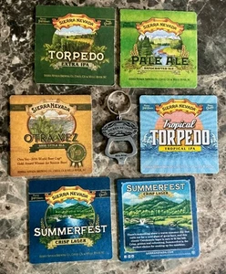 COASTERS & OPENER SIERRA NEVADA CHICO CALIFORNIA ~SOUVENIR FROM THE BREWERY TOUR - Picture 1 of 6