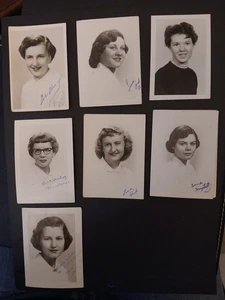 Paper Craft Photography Ephemera 1950s High School Portraits Lot - Picture 1 of 1