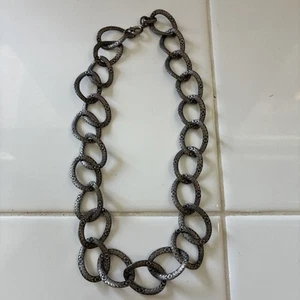 Vintage Sterling Silver WWII Era Necklace 16” - Picture 1 of 7