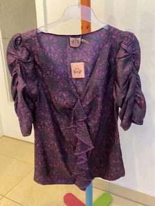 ++ Juicy Couture aus 100% Silk Seide Bluse US 6 vergl. EU 36-38 *NEU* ++ - Bild 1 von 5