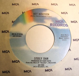 STEELY DAN * 45 * Hey 19 Nineteen * 1980 * NICE VG+/ VG++ Vinyl USA Original MCA - Bild 1 von 1