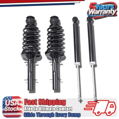 Fit For Volkswagen Beetle Jetta Golf Set 4 Front Quick Complete Strut Rear Shock - Изображение 1 из 4