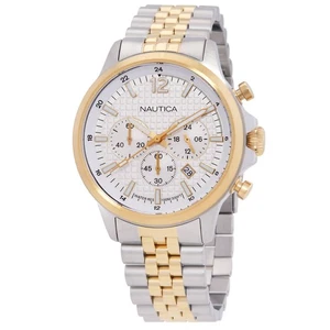 Nautica Nct Blue Ocean Chronograph Quartz Silver Dial Men's Watch NAPBOF408 - Picture 1 of 3