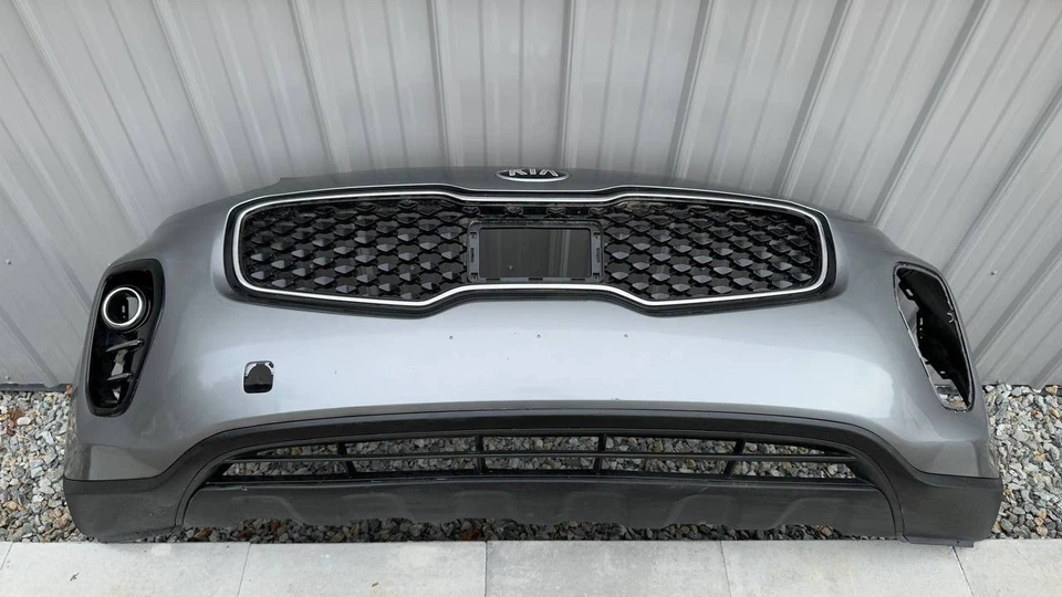 ❗️NO SHIPPING ❗️SILVER KIA SPORTAGE 2017 2018 2019 ORIGINAL FRONT BUMPER - Image 1 of 3