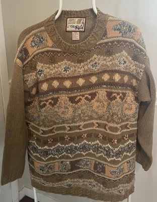 Suéter tejido Kobe cristal de colección para mujer talla mediana otoño cuello redondo abuela Foto 1 de 4