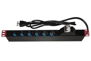 MULTIPRESA ALIMENTAZIONE PER RACK 19" CON 6 PRESE UNIVERSALI TRIPOLARI/SCHUKO MA - Foto 1 di 4