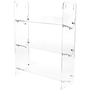 Plymor Klar Acryl 3 Regale CD/DVD Display Regal, 31,5" Höhe x 24,5" Breite x 8,25" Tiefe - Bild 1 von 1