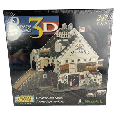 New Wrebbit Puzz-3D Puzzle Charles Wysocki's Americana Peppercricket Farms 1998 - Image 1 of 4