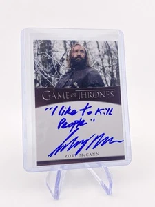 2020 HBO Game of Thrones Season 8 Rory McCann as The Hound Inscription Auto - Picture 1 of 2