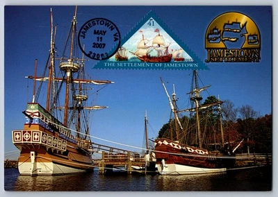 #4136 Settlement of Jamestown FDC Maxi Card - Image 1 of 2