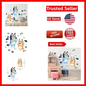 Bluey and Bingo 34x26 Zoll Abziehen und Aufkleben Aufkleber-Perfekt für Kinderzimmer - Bild 1 von 8