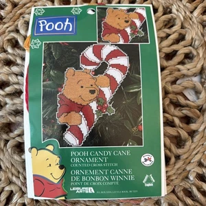 Winnie Puuh Zuckerstange Ornament gezählt Kreuzstich Kit Freizeit Kunst NEU - Bild 1 von 7