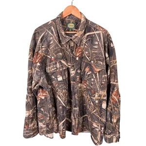 Cabela's Shirt Men's Size 3XL Camo Button Front Pockets Hunting Outdoor Gear - Picture 1 of 11