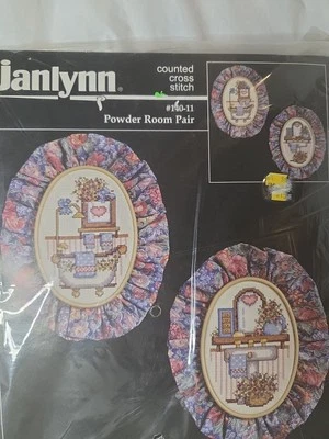 Janlynn Kit Punto de Cruz Contado Par de Polvo para Habitación - Decoración de Baño - Volantes Foto 1 de 4