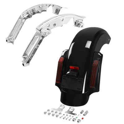 Rear Fender LED Light & Support Bracket Fit For Harley Touring FLHT FLHX 2014-Up - Imagen 1 de 4