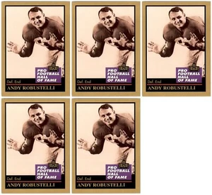 (5) 1991 ENOR Pro Football HOF #121 Andy Robustelli New York Giants Card Lot - Picture 1 of 2