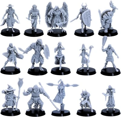 Personaje de héroe y miniaturas NPC para miniaturas DND D&D miniaturas juego de fantasía Foto 1 de 4