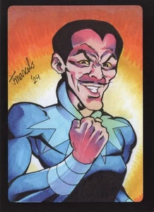 PRINT Super Friends - Sinestro #1 Sketch Card Limited Ed. Set of 13 ACEO - Picture 1 of 3