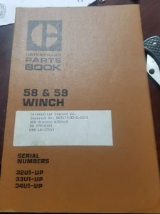 Caterpillar 58 59 Winch Parts Manual Book UEG0602S SN 32U1 33U1 34U1 Up C1973 - Picture 1 of 3
