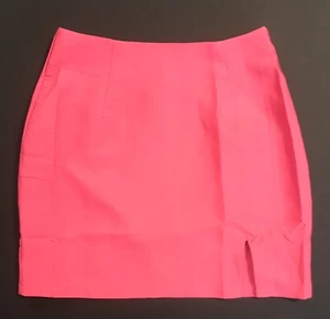 Women's In The Style Naomi Genes ASOS Aline Hot Pink Mini Skirt Size UK 8 NWT - Picture 1 of 10