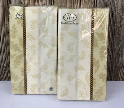 2 Packs Ideal Home Range 3-Ply Napkins - Fall - Foliole Cream-16 Count 13” x 16” - Image 1 of 4