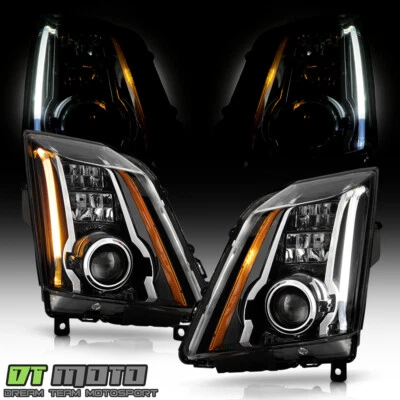 [CTS-V Upgrade Fit Halogen Model] 08-14 Cadillac CTS Switchback LED Headlights - Image 1 of 4