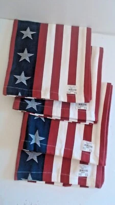 Lenox ~ Stars Stripes Jacquard Napkins 20" x 20" - Set of 4 ~ NEW  FREE SHIPPING - Image 1 of 2