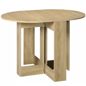 HOMCOM Platzsparender Klapptisch, klappbarer Esstisch für kleinen Raum, Küche - Bild 1 von 12