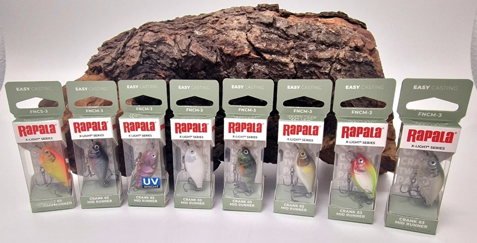 Rapala X-Light Crank Mid Runner 3,5cm 4g 1,8-2,1m Floating 12 Farben Wobbler NEW - Bild 1 von 1