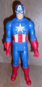 Modellino Captain America Marvel 12 in Hero Series 2013 blu e rosso Hasbro - Foto 1 di 9