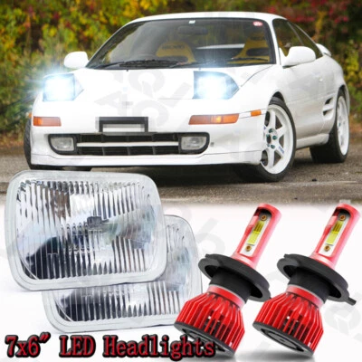 Faros LED 5x7 7x6 haz alto/bajo para Toyota MR2 1985-1995 Corolla 1981-1992 Foto 1 de 4