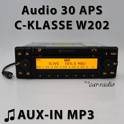 Mercedes Audio 30 APS AUX-IN MP3 Becker W202 Radio Navigationssystem C-Klasse - Bild 1 von 4