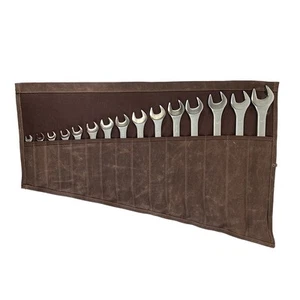 Hide & Drink Large Wrench Tool Roll with 15 Pockets Portable Pouch Rectangula... - Picture 1 of 7