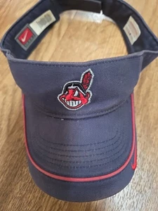 NIKE CLEVELAND INDIANER BLAU VISIER ONE SIZE KLETTVERSCHLUSS ORIGINAL WARE - Bild 1 von 5