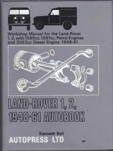 LAND ROVER SERIES 1 & 2 PETROL & DIESEL AUTOBOOKS WORKSHOP MANUAL 1948-1961 - Picture 1 of 1