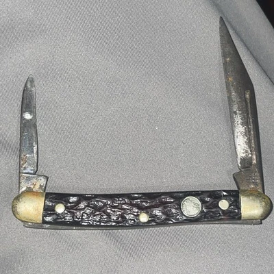 Navaja de Bolsillo Plegable Boker Vintage Dos Hojas Solingen, Alemania Foto 1 de 4