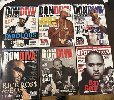 Don Diva Magazines Lot Of 6 FAB/ Juelz Santana/ Jeezy/Rick Ross/Beanie/Irv Gotti - Image 1 of 3