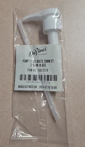 DaVinci Gourmet Pump 1/4oz White 28mm DT 278mm in Bag, #20672310 - Picture 1 of 4