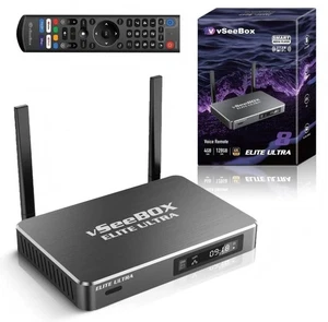 2026 vSeeBox Elite Ultra 8 Smart Media Box, 21+ apps, 1 yr warranty, User DVR - Picture 1 of 7